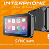 Interphone infotainmentsystem sync55 bmw smart display sync bmw car play,android auto 5.5