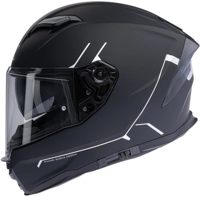 Spec-x integralhelm sx-82.03 r2 stinger helmet sx-82.03 r2 black matt grey m pin rea