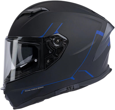 Spec-x integralhelm sx-82.03 r2 stinger helmet sx-82.03 r2 black matt blue m pin rea