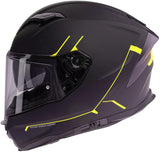 Spec-x integralhelm sx-82.03 r2 stinger helmet sx-82.03 r2 bw matt neon yellow m pin - afbeelding 2