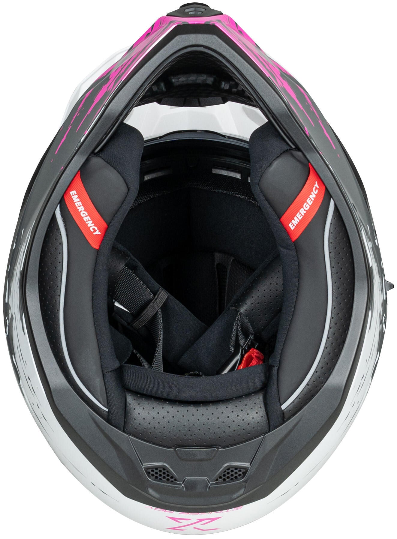Spec-x endurohelm sx-62.01 r1 stinger adv helmet spac-x sx-62.01 r1 stinger adv xs white pink