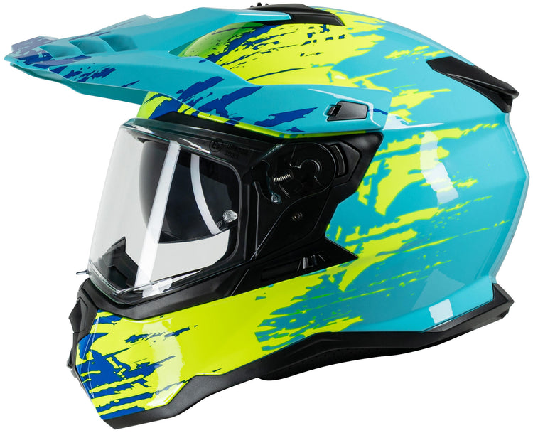 Spec-x endurohelm sx-62.01 r1 stinger adv helmet spac-x sx-62.01 r1 stinger adv s white yel.