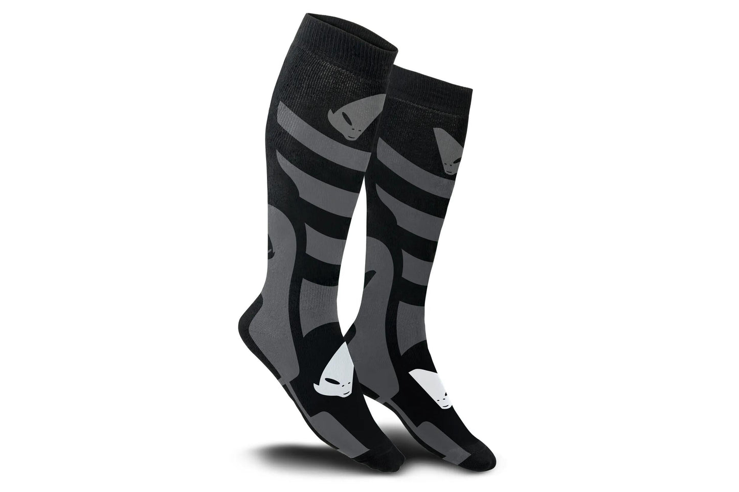 Ufo plast sokken off - road socks ufo short black grey gr. m