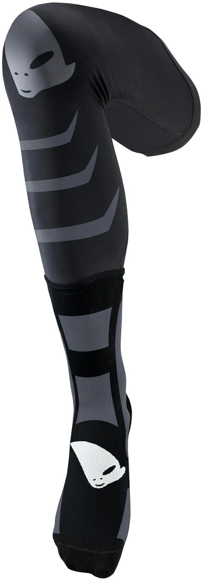 Ufo plast sokken off-road socks ufo long black grey gr. m