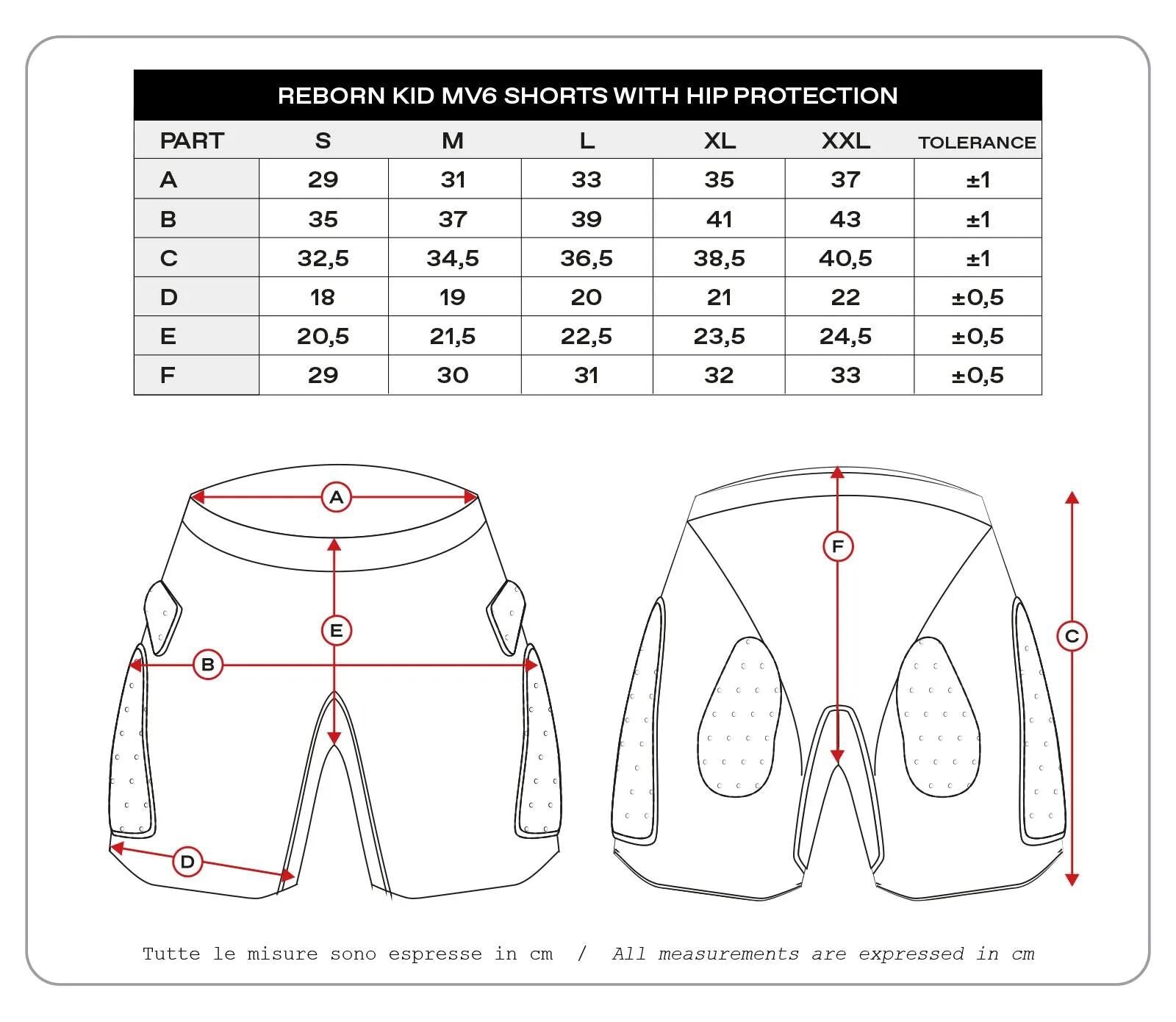 Ufo plast protektorenhose reborn mv6 children's protec. trouse reborn mv6 black gr. s