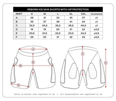 Ufo plast protektorenhose reborn mv6 children's protec. trouse reborn mv6 black gr. s