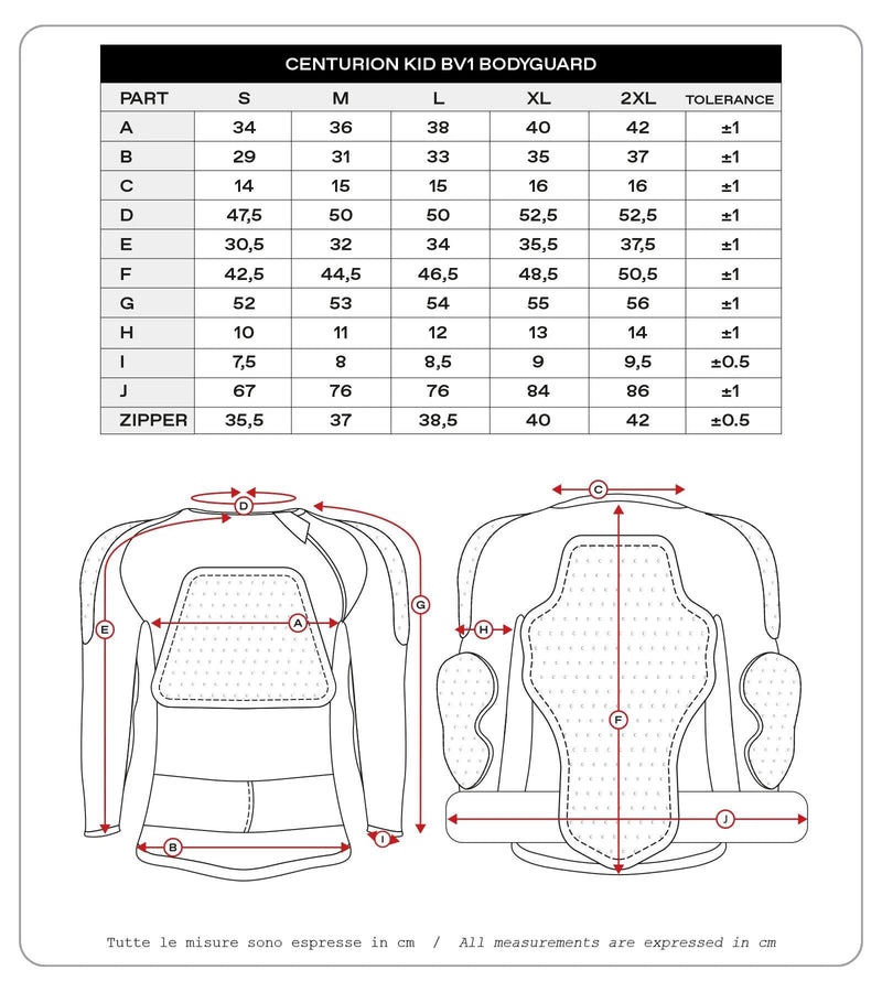 Ufo plast protektorenhemd centurion bv1 children's protec. shirt centurion bv1 black l