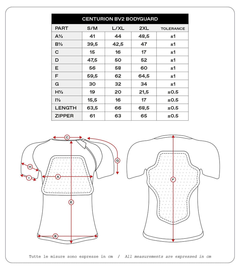 Ufo plast protektorenhemd centurion bv2 protector shirt ufo bv2 centurion black l xl