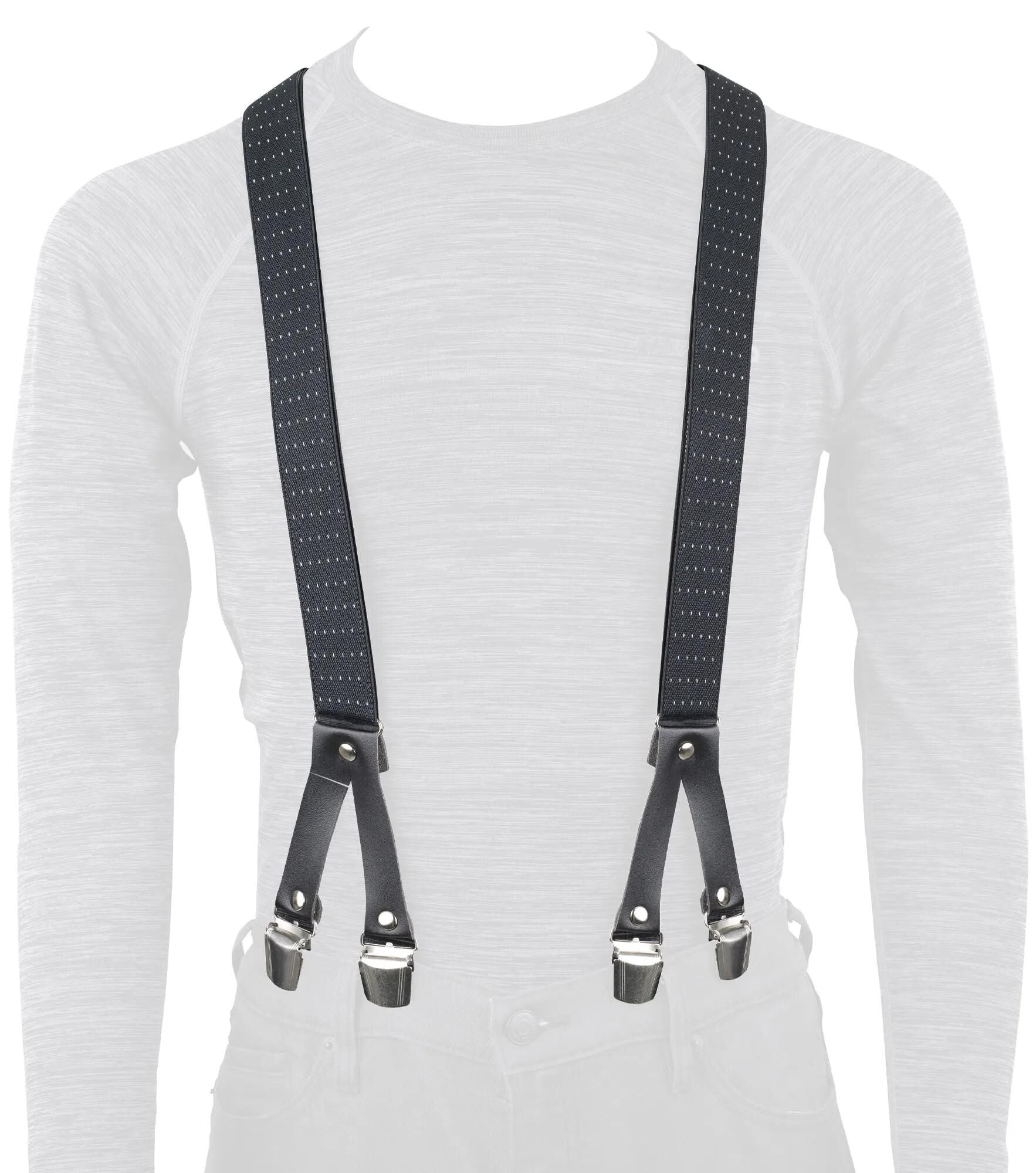 Oxford bretels trouser braces riggers chic black