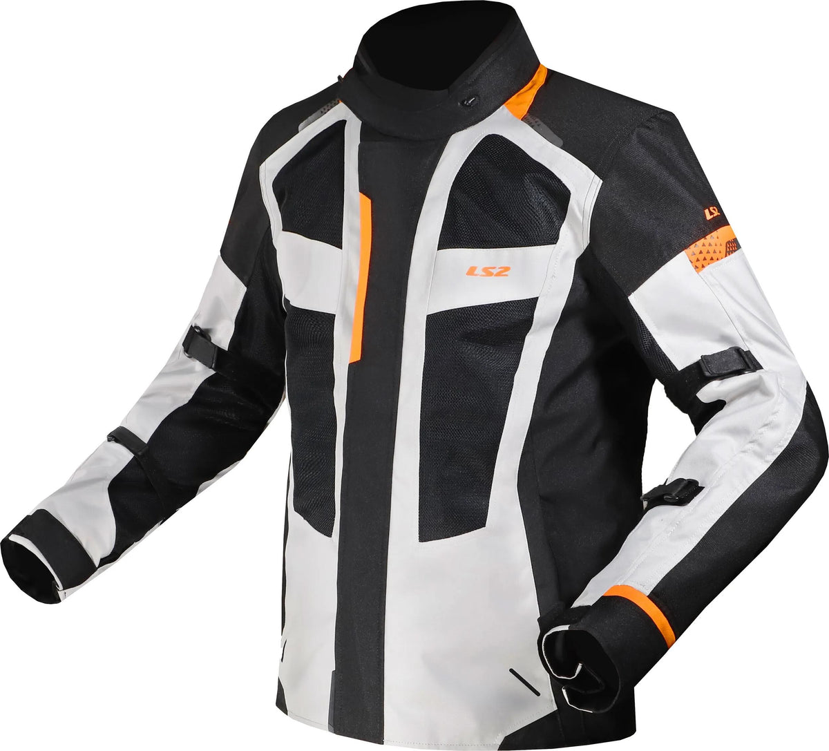 Ls2 jas scout jacket scout man black gray orange l