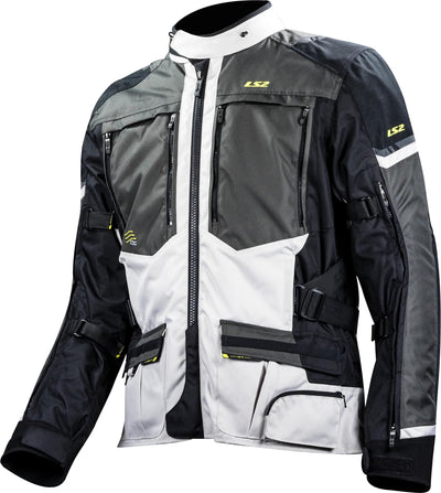 Ls2 jas norway jacket norway man black gray yellow 3xl