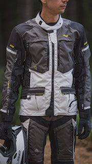 Ls2 jas norway jacket norway man black gray yellow 3xl - afbeelding 1