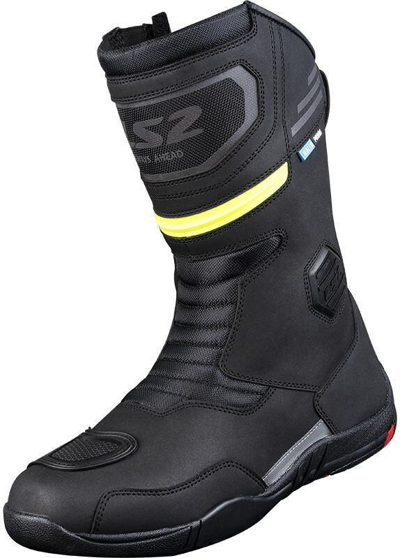 Ls2 stiefel goby man boots goby man wp black h-v yellow 45