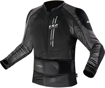 Ls2 jas x-armor jacket x-armor man black silver xl 2xl