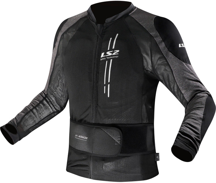 Ls2 jas x-armor jacket x-armor man black silver m l