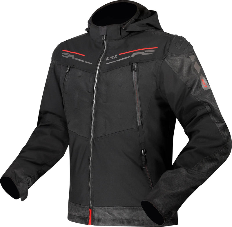 Ls2 jacke zirconium jacket zirconium mens black red gr. l