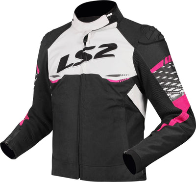 Ls2 jacke apex jacket apex ladies black white pink gr. s