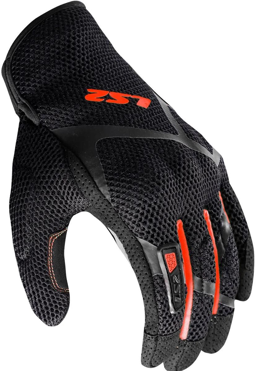 Ls2 handschuh ray ii man glove ray ii mens black red gr. l