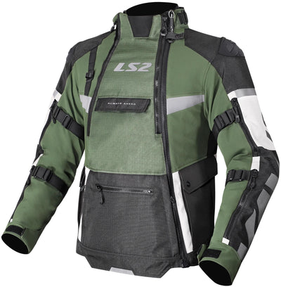 Ls2 jas x-master man jacket x-master men black green grey size xl