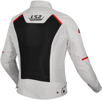 Ls2 jas breeze lady jacket breeze ladies gray black red gr. s