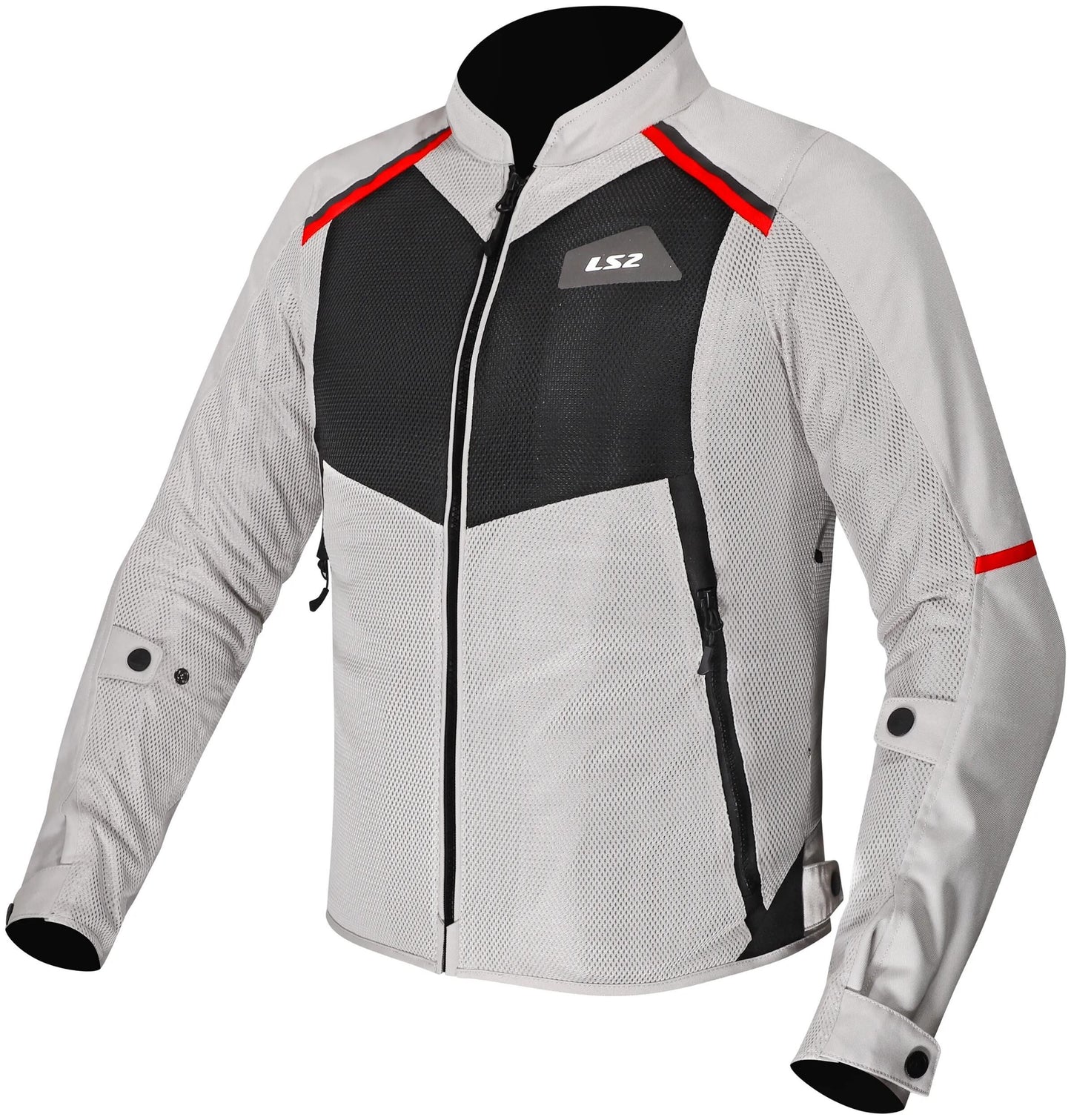 Ls2 jacke breeze man jacket breeze men gray black red gr. m