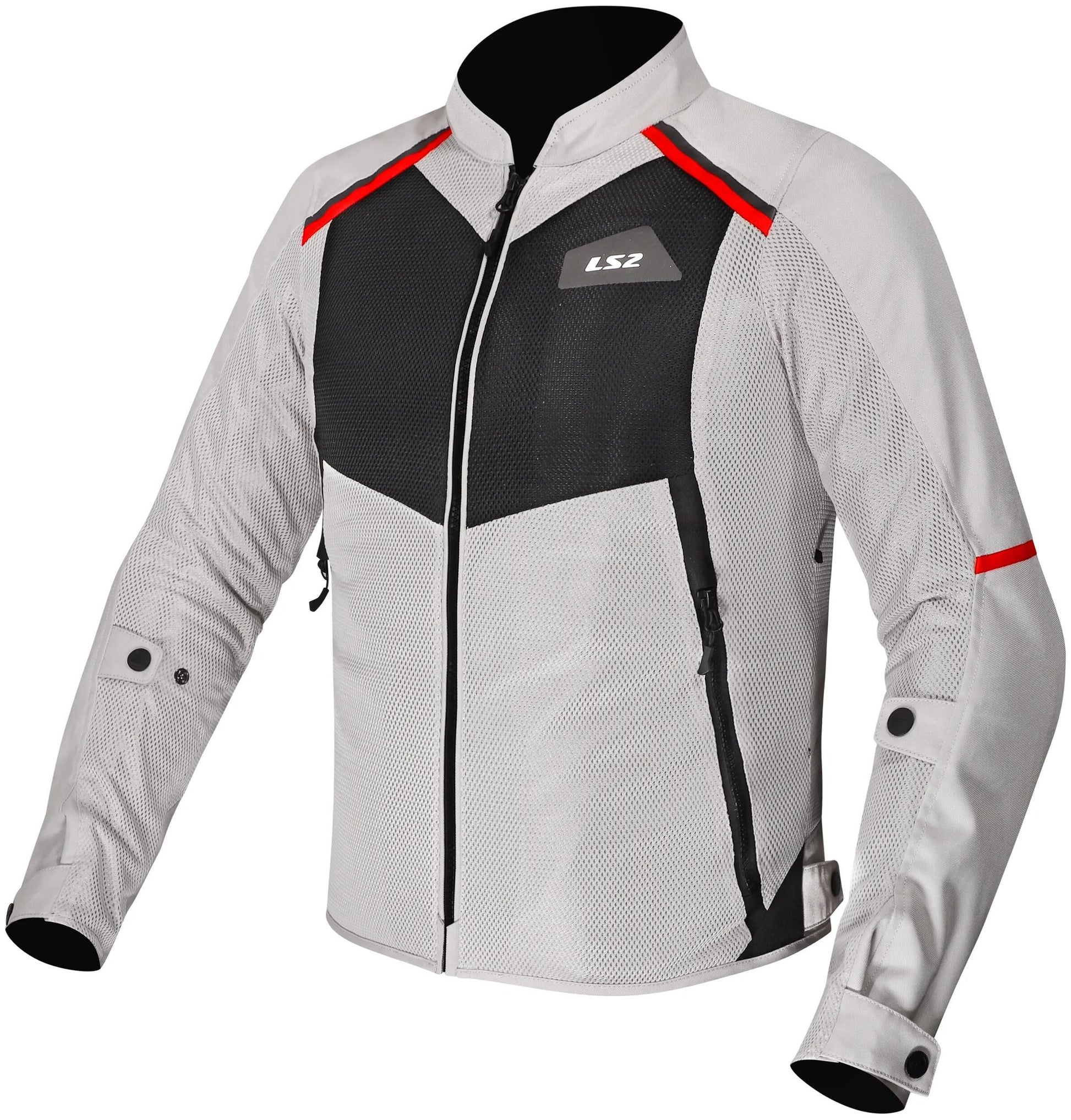 Ls2 jacke breeze man jacket breeze men gray black red gr. m
