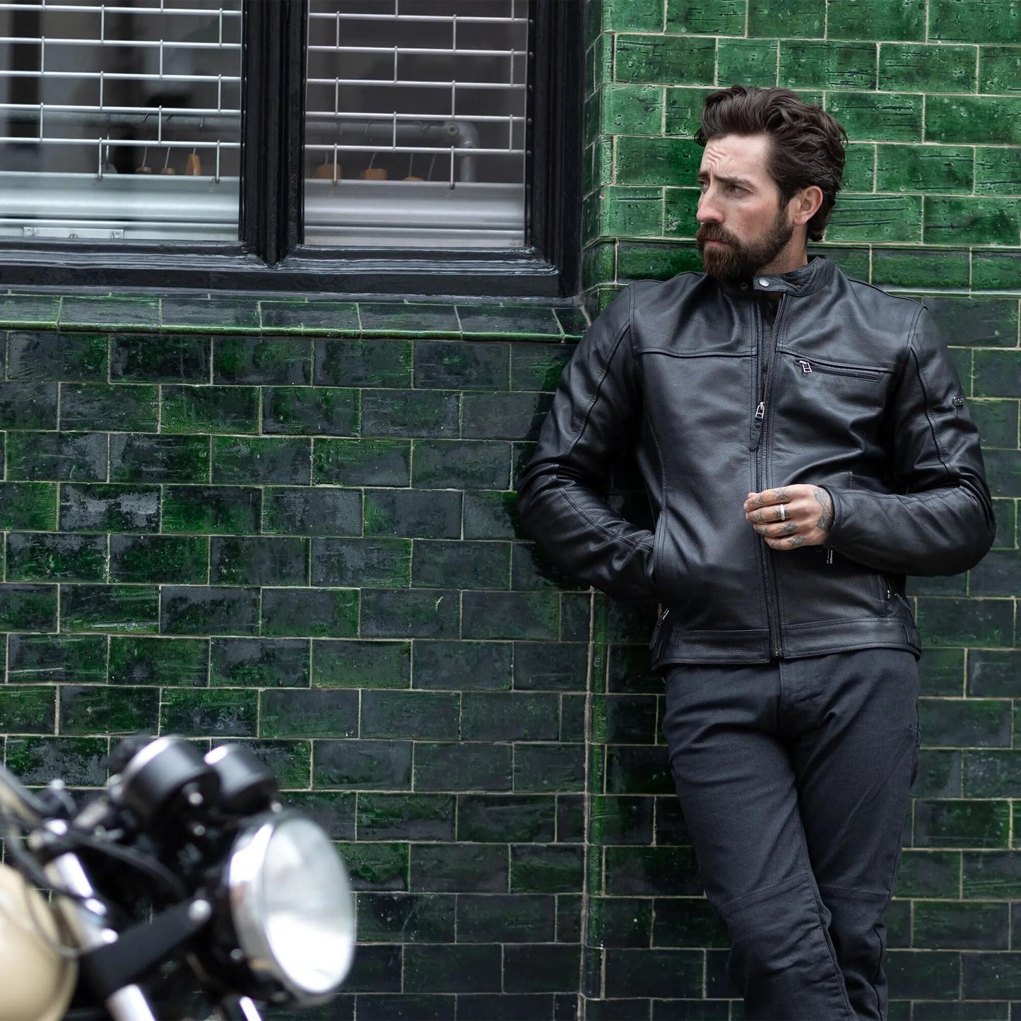 Oxford lederjacke walton 2.0 jacket walton 2.0 aa leather black gr. s