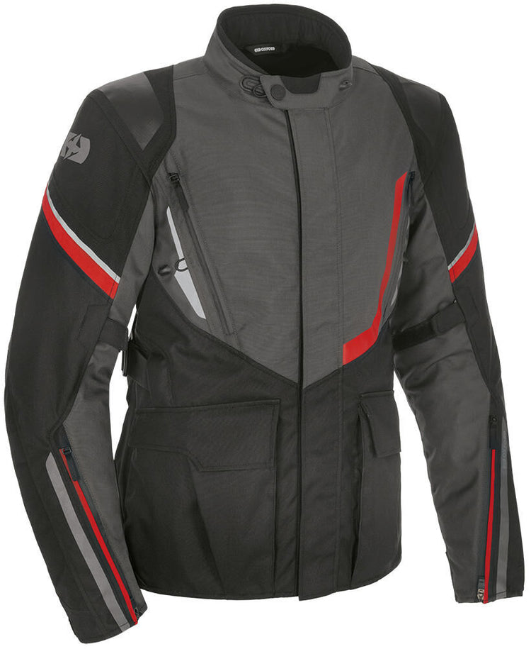 Oxford jas montreal 4.0 jacket montreal 4. black grey red size l