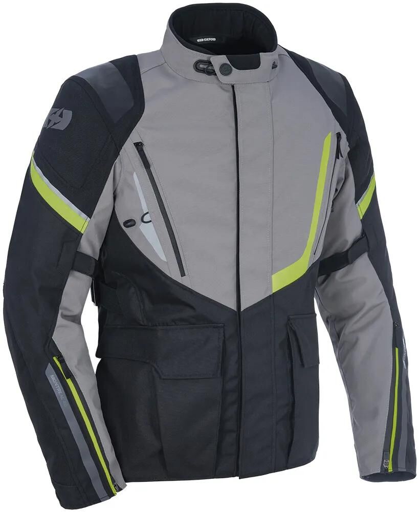Oxford jas montreal 4.0 jacket montreal 4. black grey yellow size s