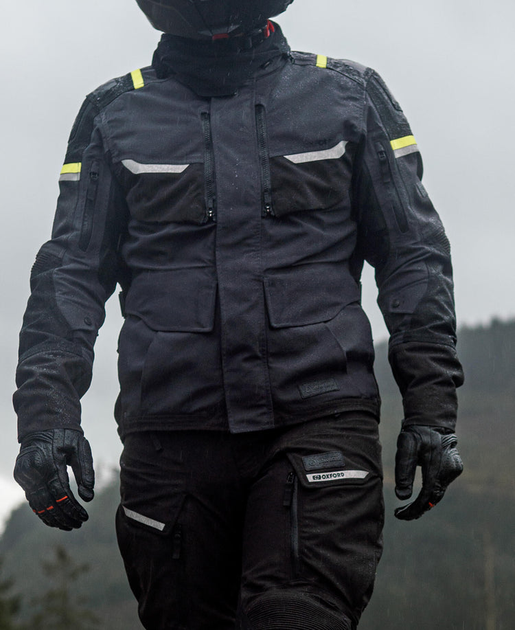Oxford jas stormland jacket stormland gray sw neon yellow gr. l