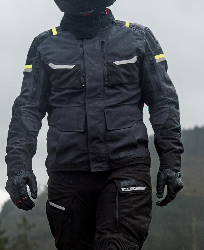 Oxford jas stormland jacket stormland gray sw neon yellow gr. l
