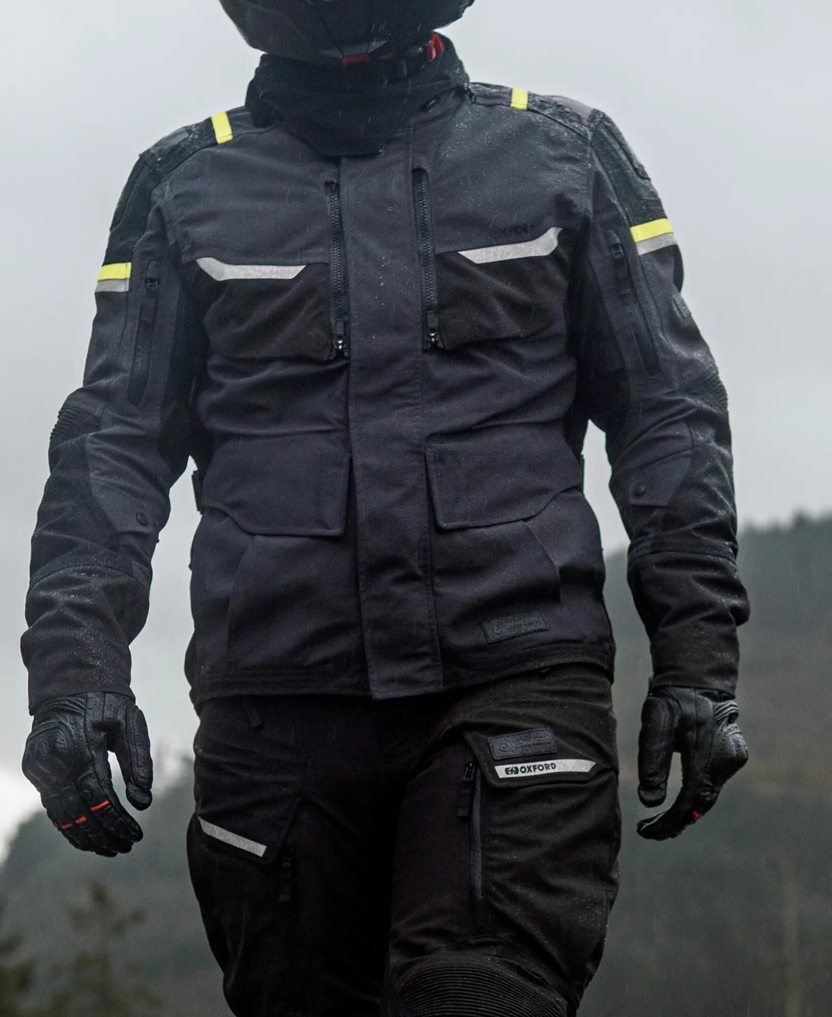 Oxford jas stormland jacket stormland gray sw neon yellow size