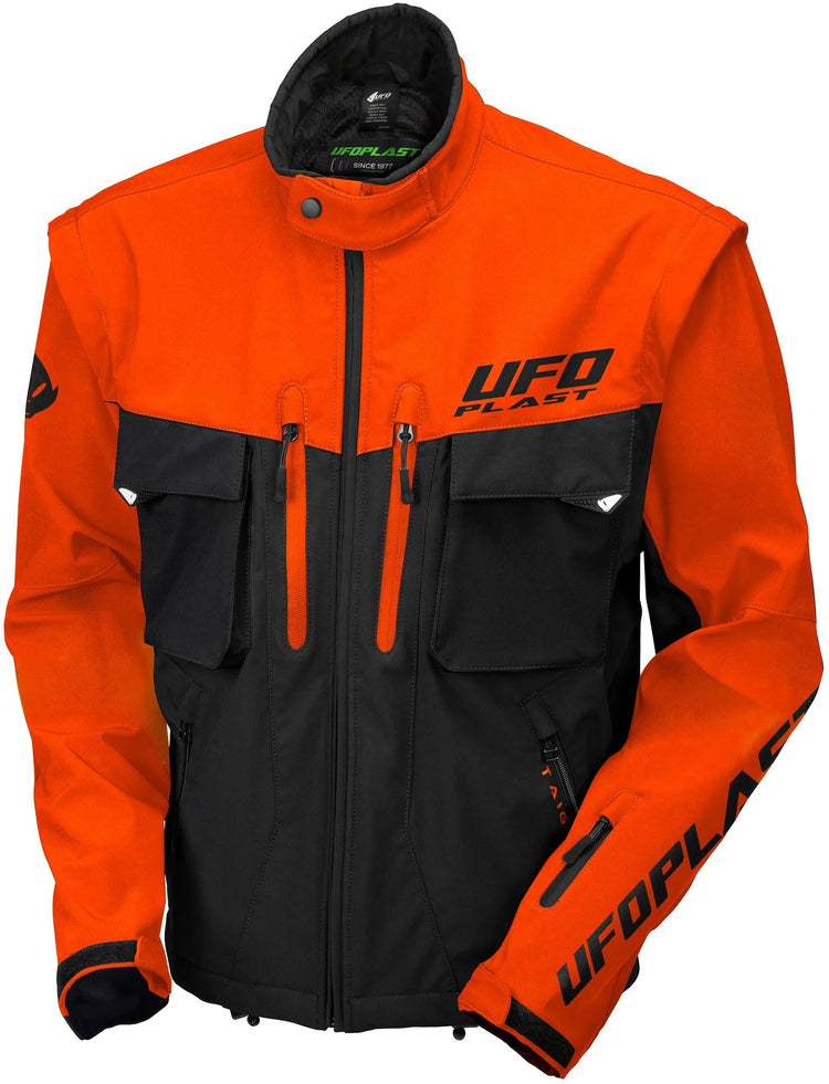 Ufo plast jas taiga enduro jacket ufo black orange gr. xl