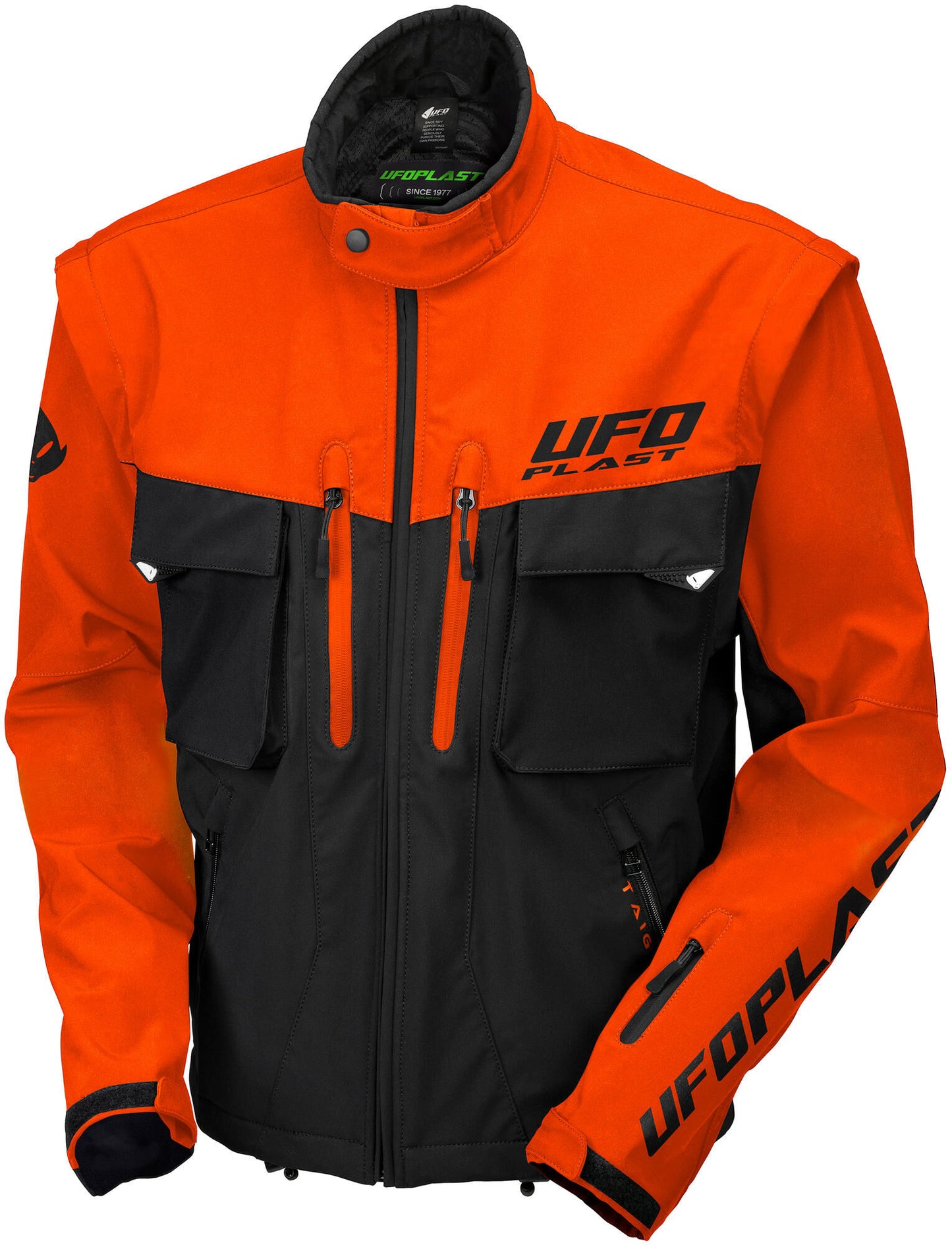 Ufo plast taiga jas enduro jacket ufo black orange gr. m