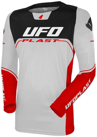 Ufo plast jersey mx ares mx jersey ufo ares gray rot gr. xxl