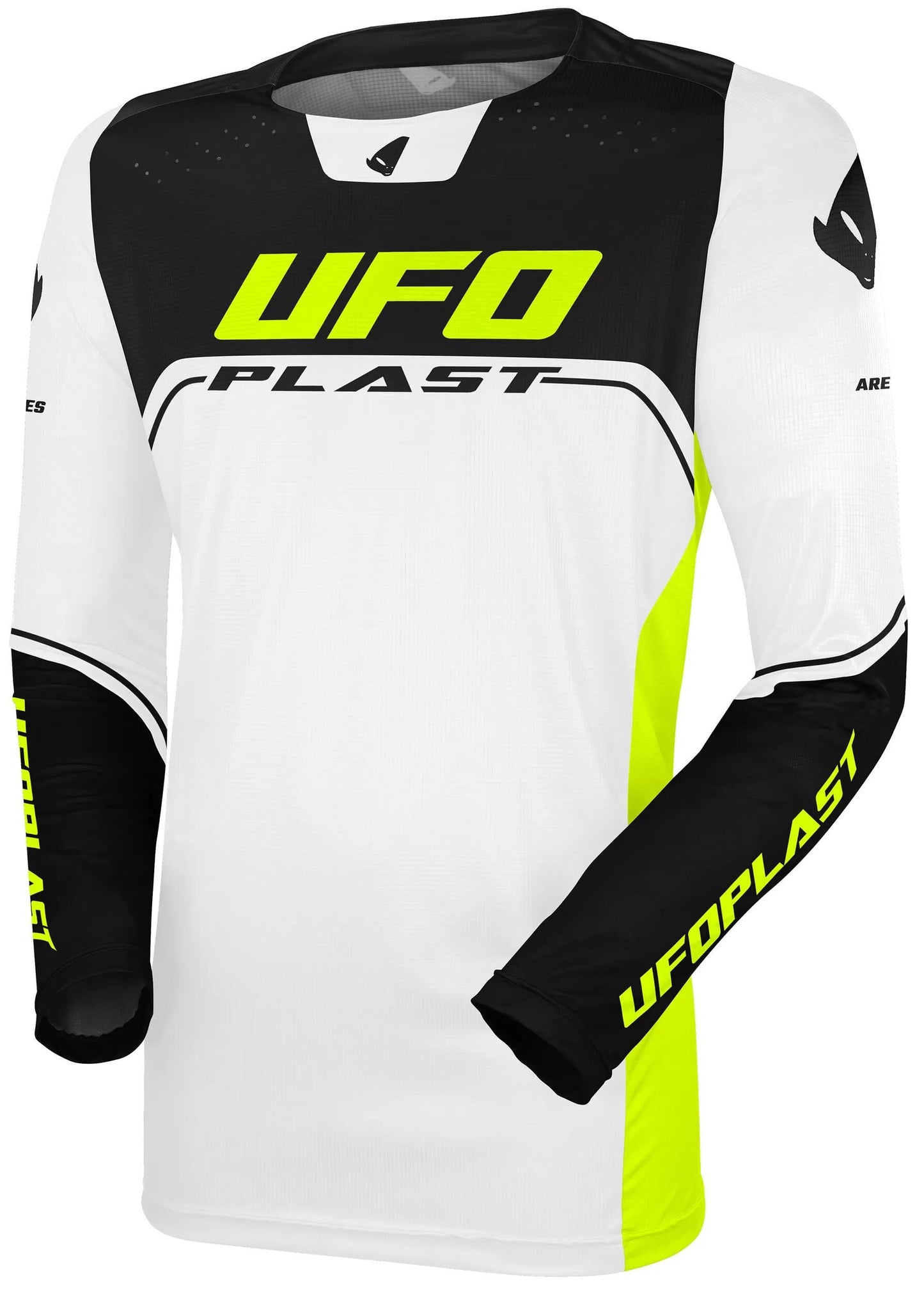 Ufo plast jersey mx ares mx jersey ufo ares white black gr. xxl