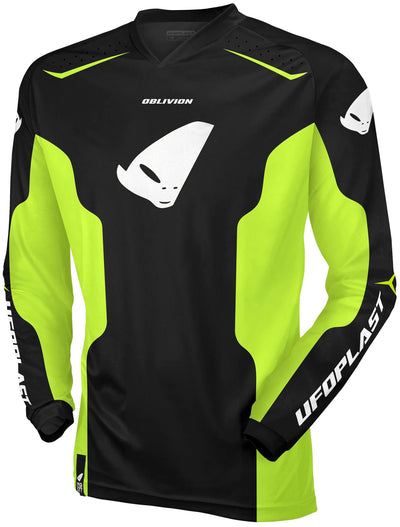 Ufo plast jersey mx oblivion mx jersey ufo oblivion black yellow gr. xl