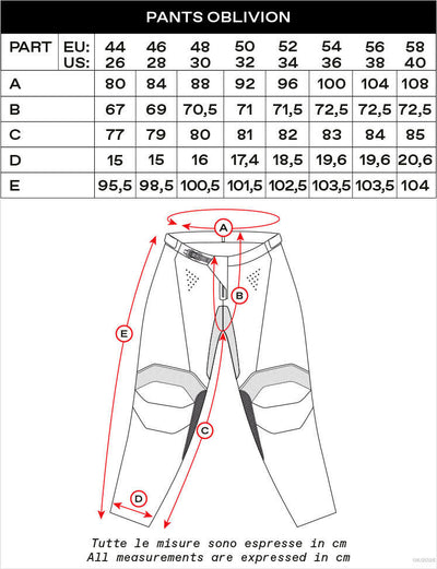 Ufo plast broek mx oblivion mx trousers ufo oblivion blue red size 52