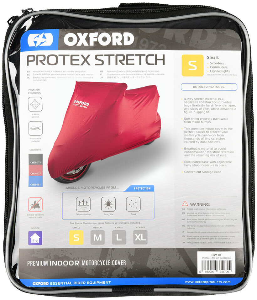 Oxford vouwgarage voor binnen protex protex bike covers stretch indoor m red