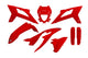 Ufo plast verkleidungssatz trim kit ufo beta red