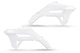Ufo plast radiateurafdekking radiator covers ufo honda white