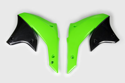 Ufo plast kühlerabdeckung radiator covers ufo kawasaki green