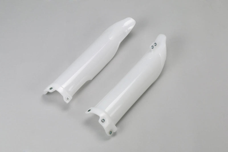 Ufo plast gabelprotektor fork protectors ufo kawasaki white