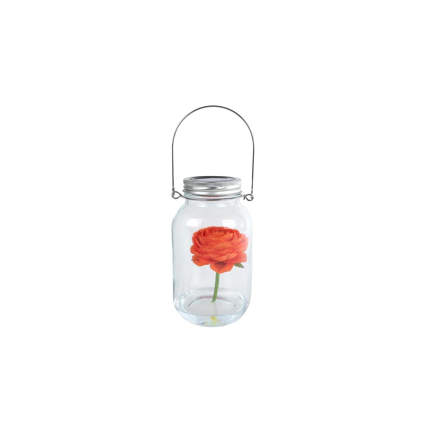Led-verlichting flowers glas 10x10x18cm