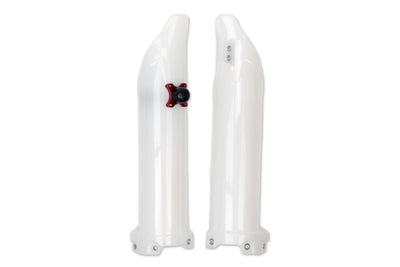 Ufo plast gabelprotektor fork protectors ufo kawasaki white