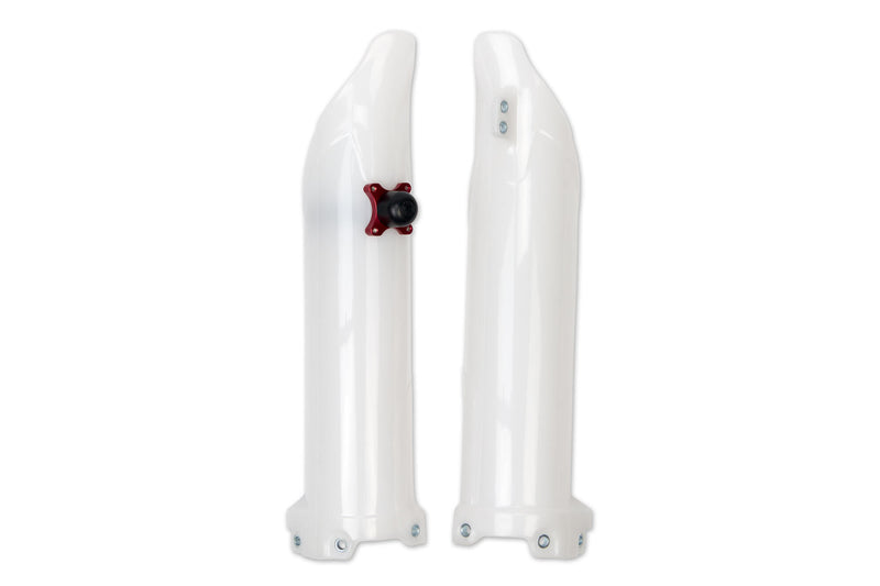 Ufo plast gabelprotektor fork protectors ufo kawasaki white