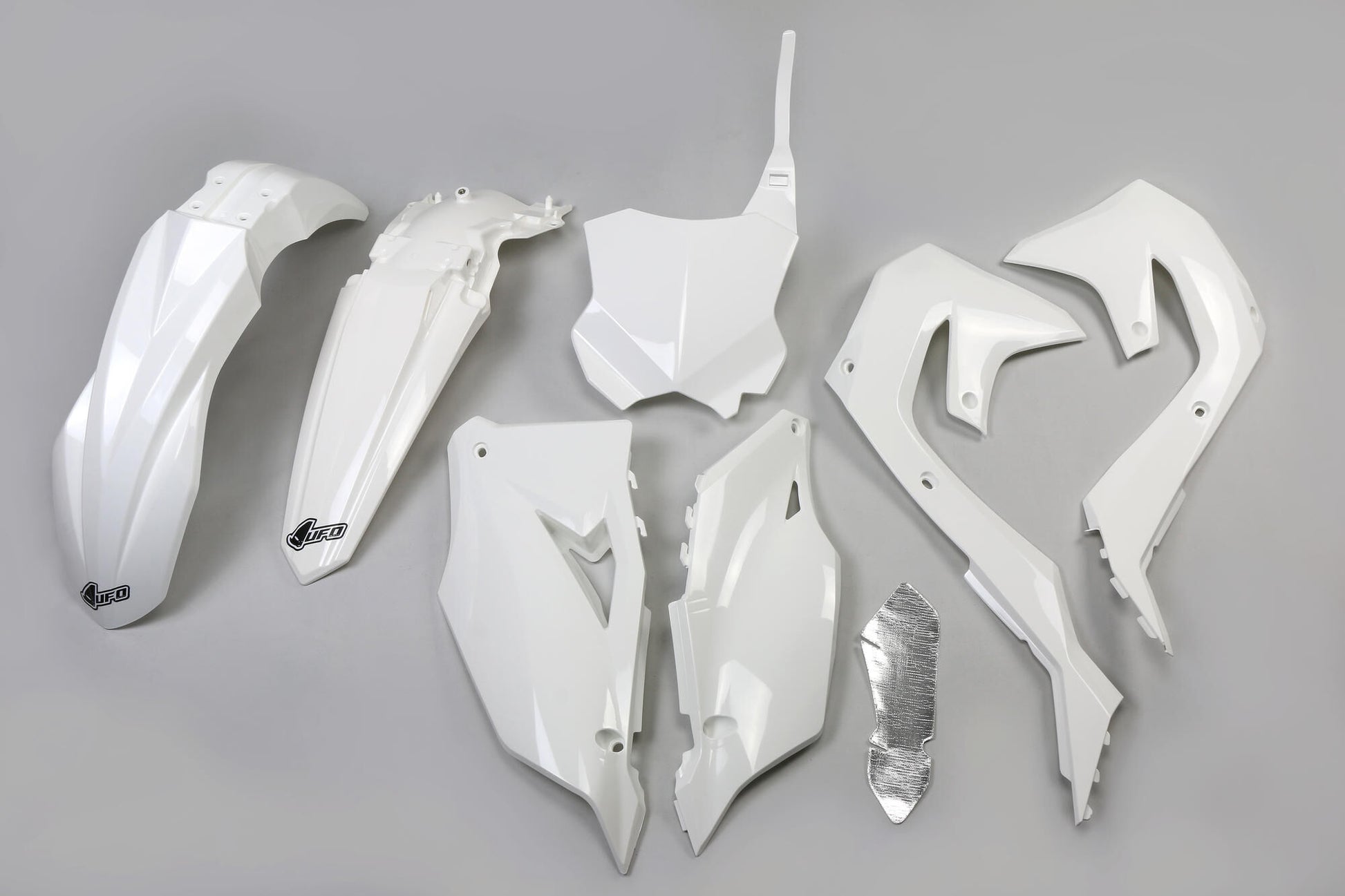 Ufo plast verkleidungssatz trim kit ufo kawasaki white