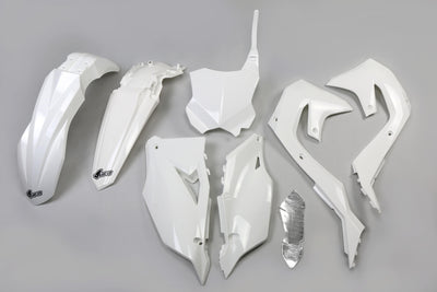 Ufo plast verkleidungssatz trim kit ufo kawasaki white
