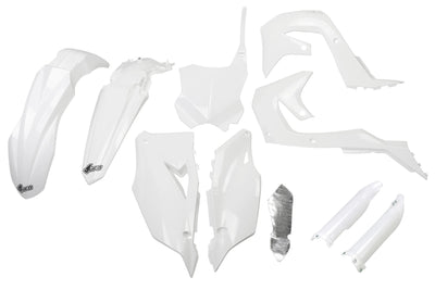 Ufo plast verkleidungssatz trim kit ufo kawasaki white