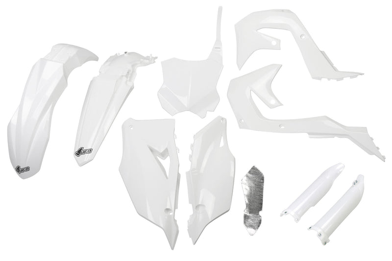 Ufo plast verkleidungssatz trim kit ufo kawasaki white